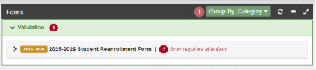 Validation Form List